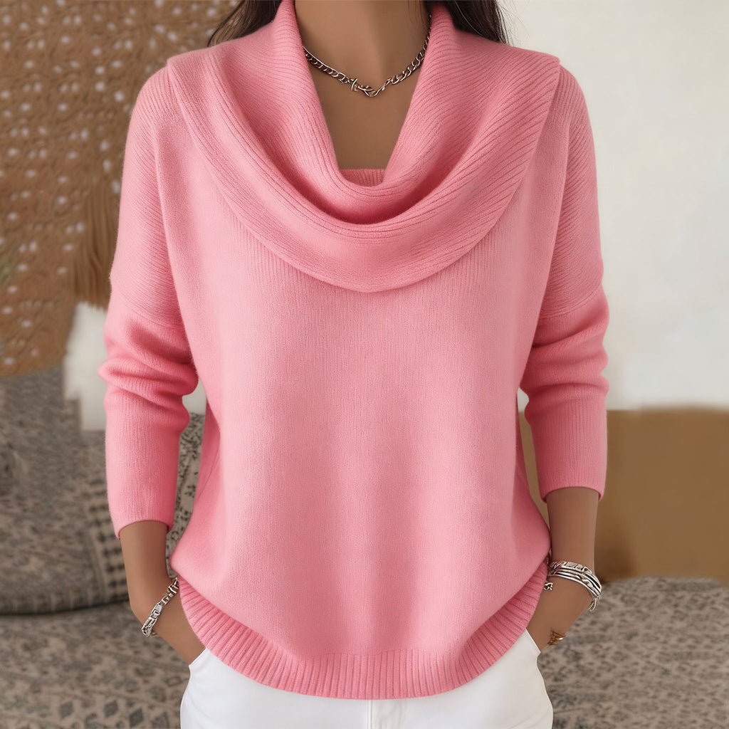 Lässiger Damen-Strickpullover mit langen Ärmeln