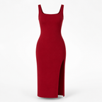 Nahtloses Bodycon-Kleid mit atmungsaktivem Netzfutter Curvay