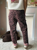 Damen Leopard-Kordhose in Langform | Damenbekleidung