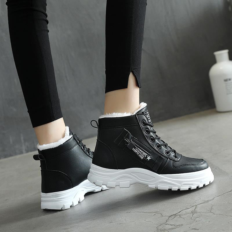 Women’s Fur-Lined Chunky Winter Sneakers