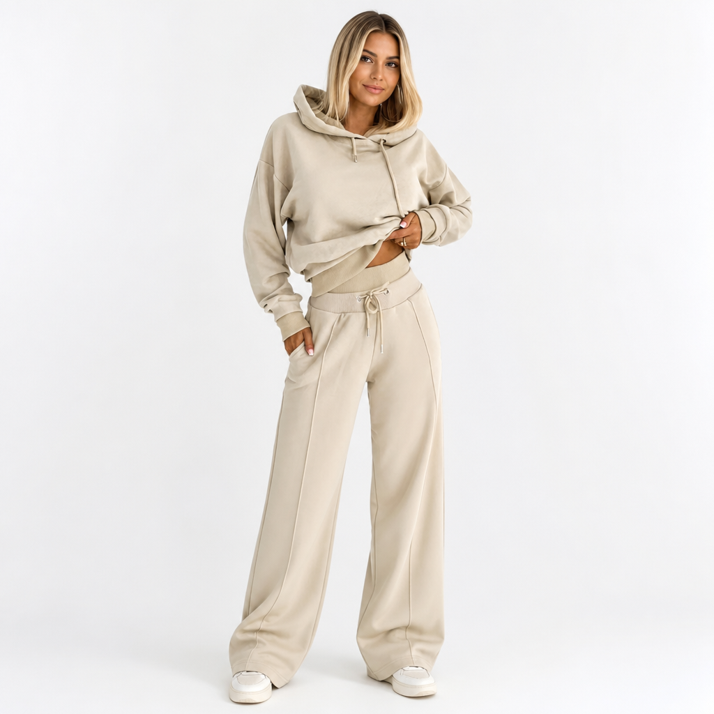Damen Freizeit-Trainingsanzug-Set | 2-teiliges Lounge-Set