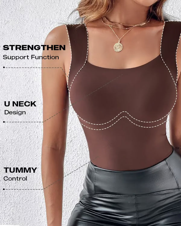 Shapewear-Top mit U-Ausschnitt und integriertem BH