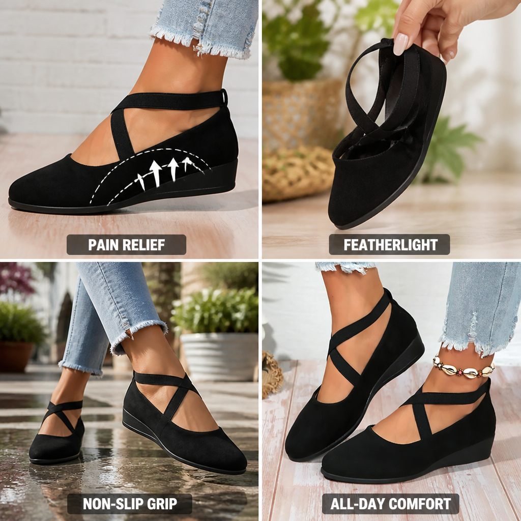 Leichte orthopädische Ballerinas | Fußgewölbestütze