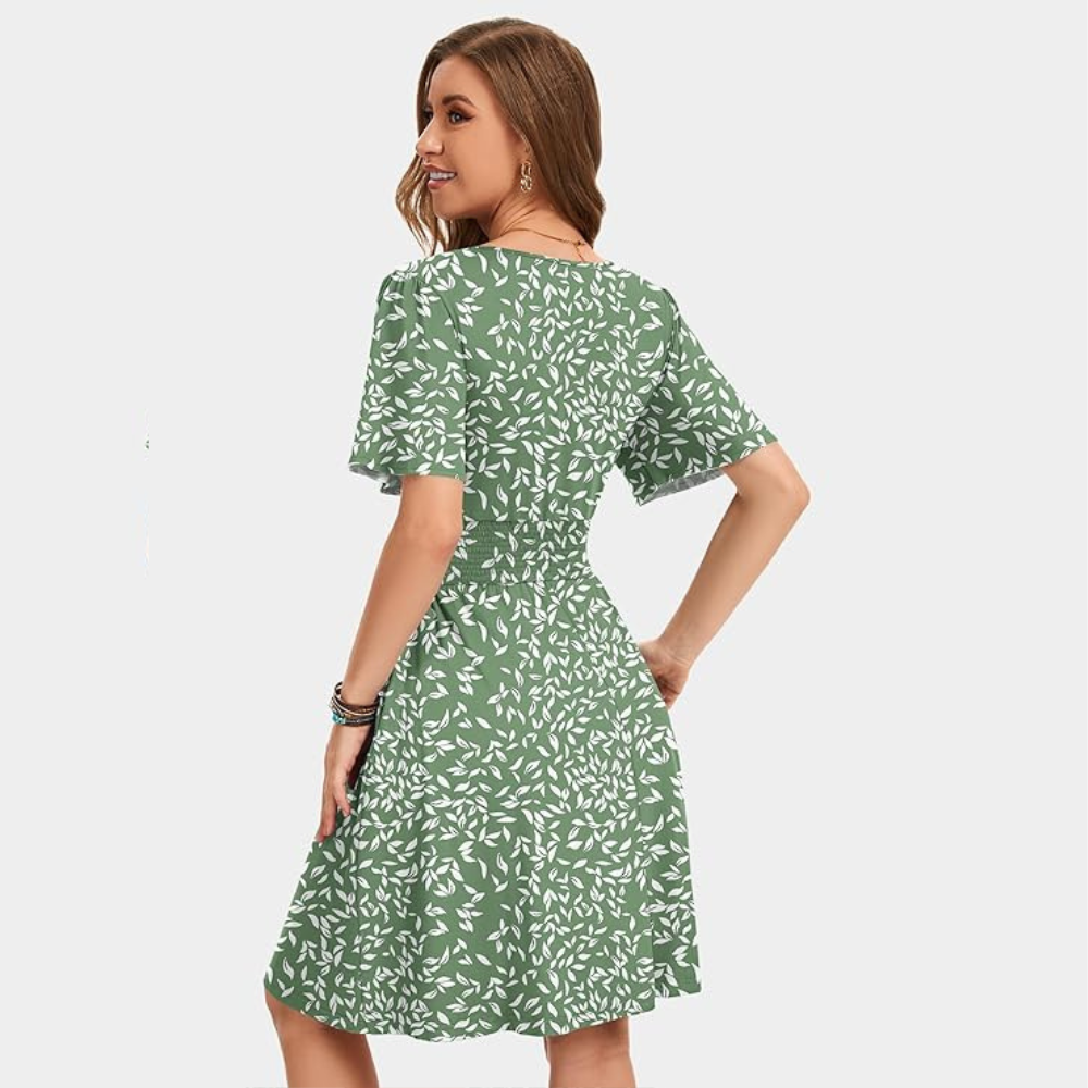 Linen-Inspired Bohemian Summer Dress – Lightweight Boho for Women