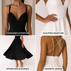 Brautkleid mit V-Ausschnitt | Elegantes Hochzeitskleid für Damen