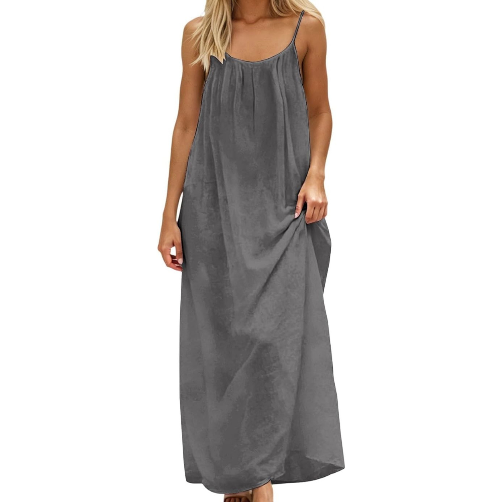 Maxikleid mit offenem Rücken für den Sommer – Leicht und luftig für Damen
