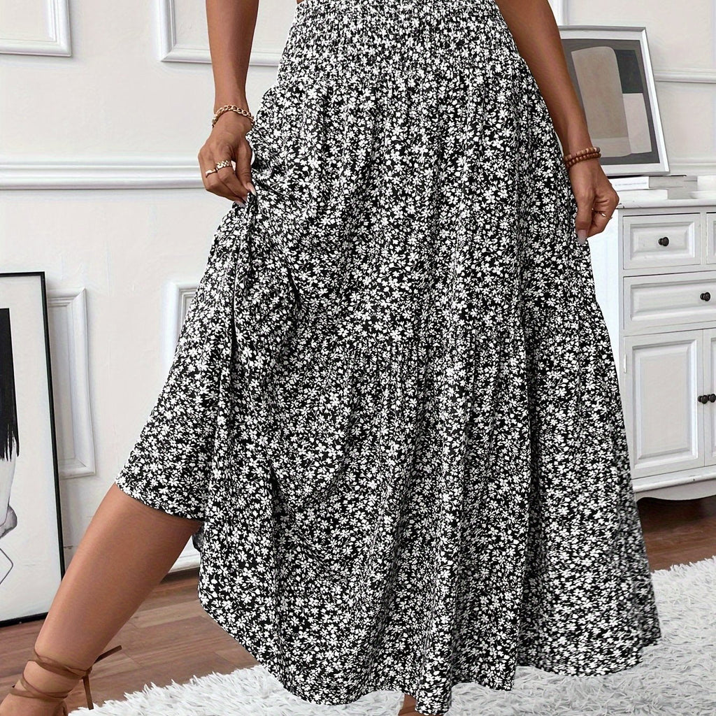 Women's Maxi Floral Skirt