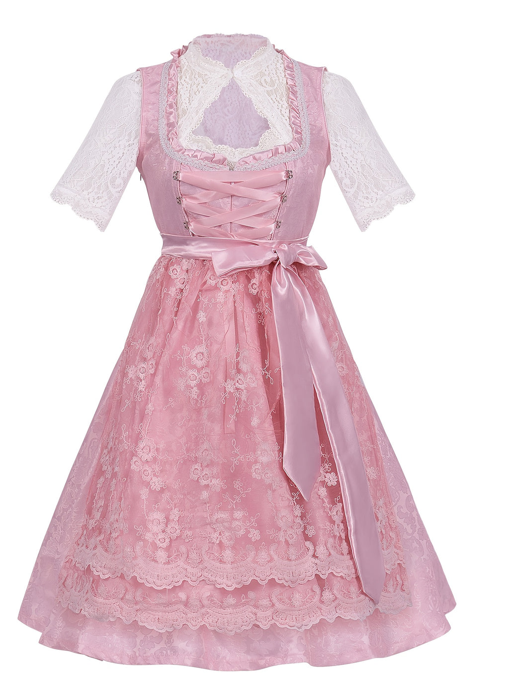 Oktoberfest Kostüm Damen Dirndl | Trachtenkleid mit Spitze | Dirndl Kostüm, Wiesn Outfit,