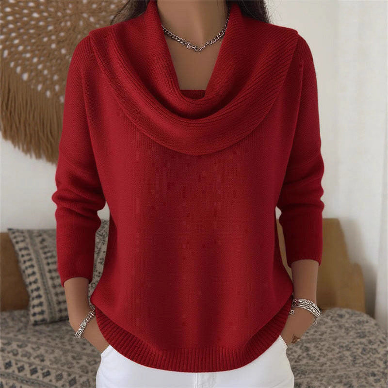 Lässiger Damen-Strickpullover mit langen Ärmeln