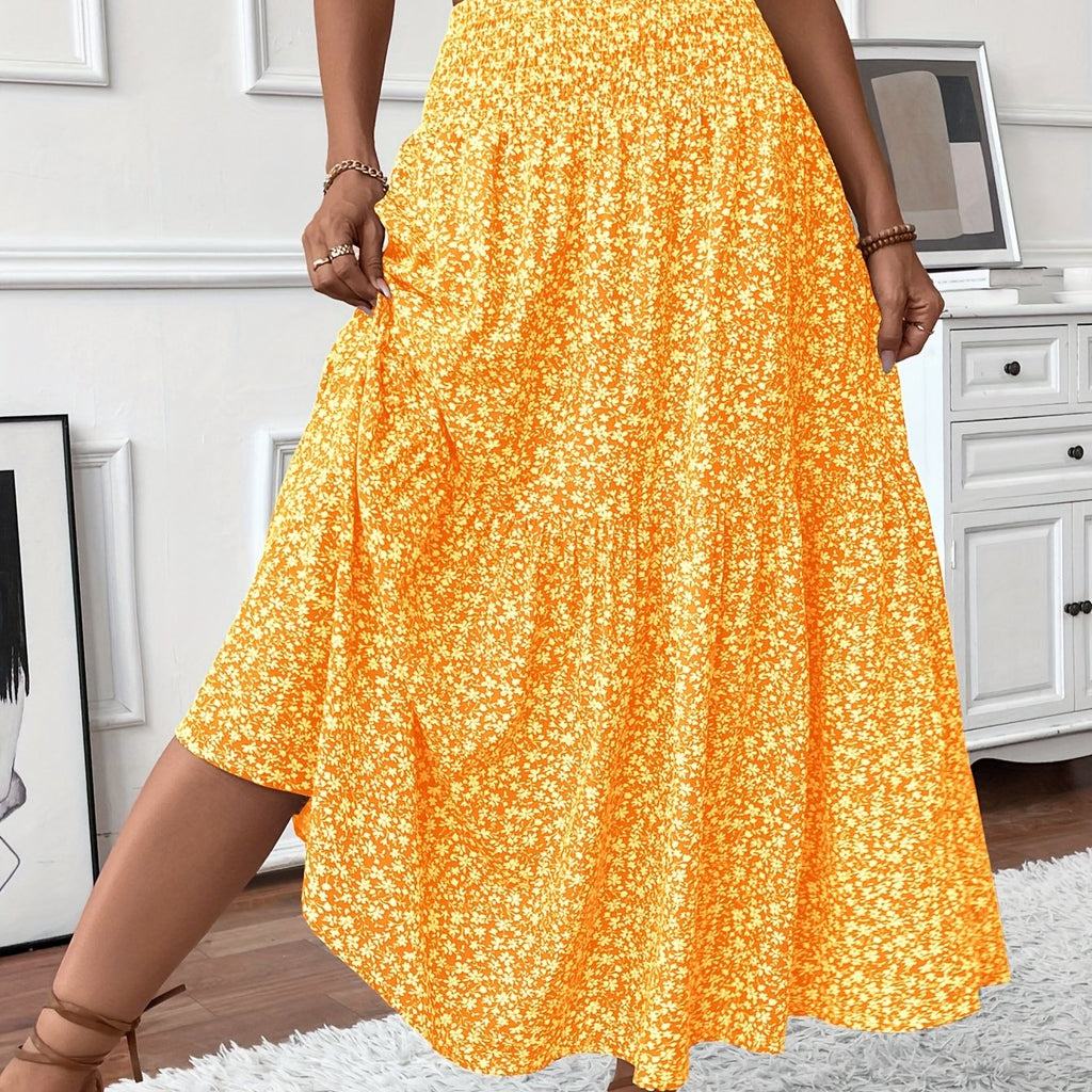 Women's Maxi Floral Skirt