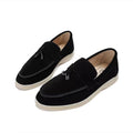 Elegante Damen-Leder Loafer mit Schnallendetail