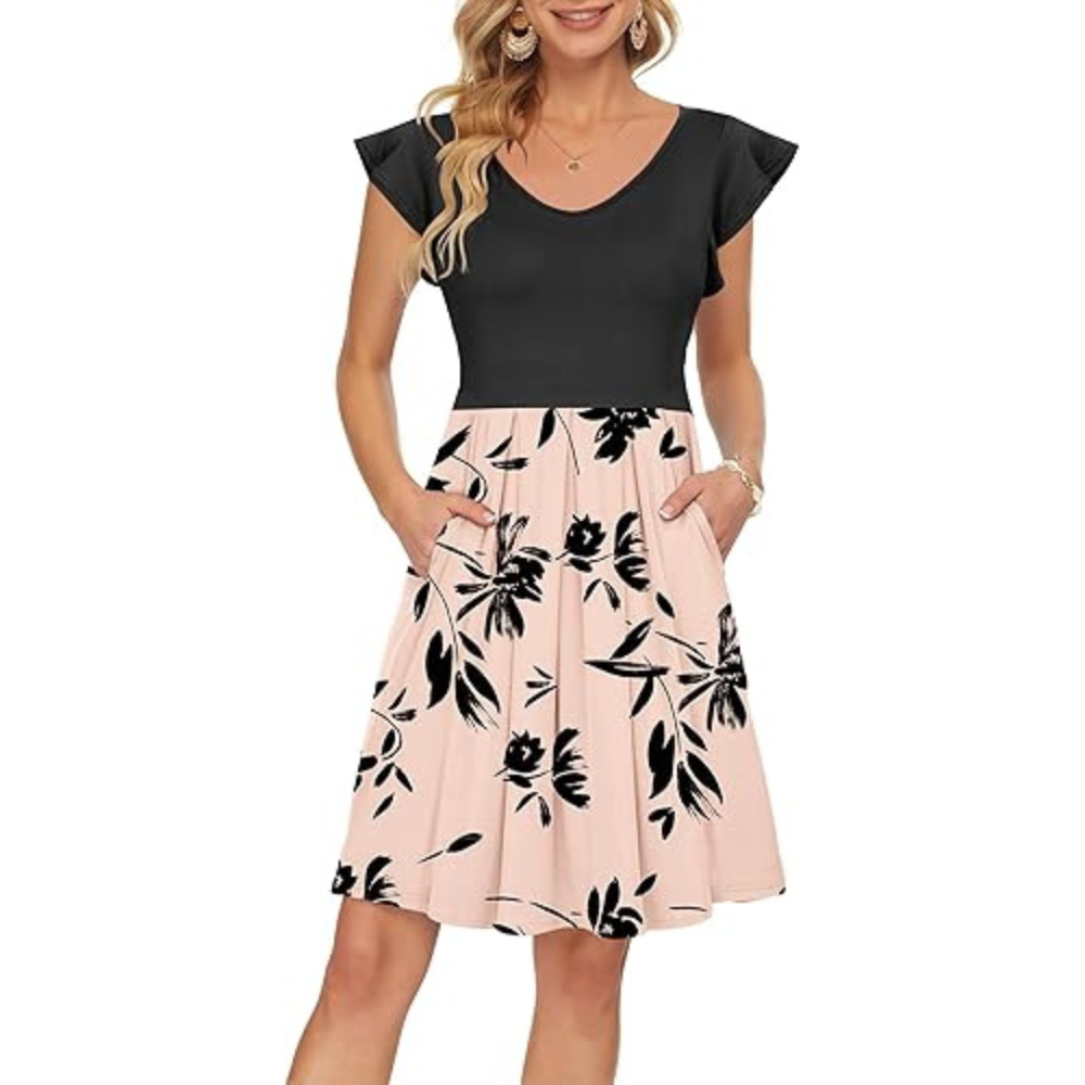 Petals Midi-Sommerkleid – Leicht für Damen