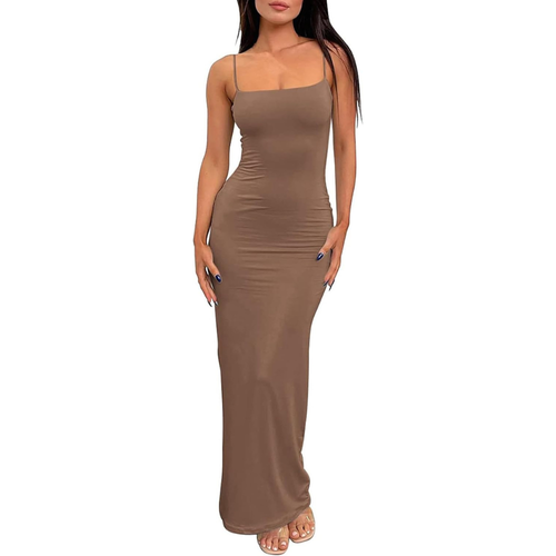 Elegantes rückenfreies Bodycon-Kleid – gerippte Shapewear für Damen