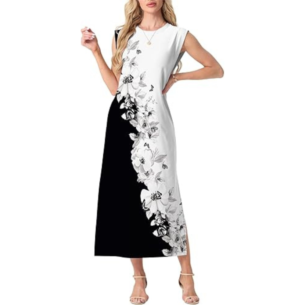 Samt-Maxikleid für den Sommer – leicht, figurfreundlich für Damen