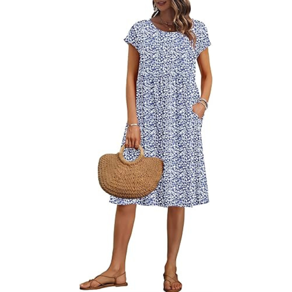 Leinen-Wickelkleid für den Sommer – leichtgewichtig für Damen