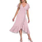Midi Wickelkleid für den Sommer – leichtgewichtig für Damen