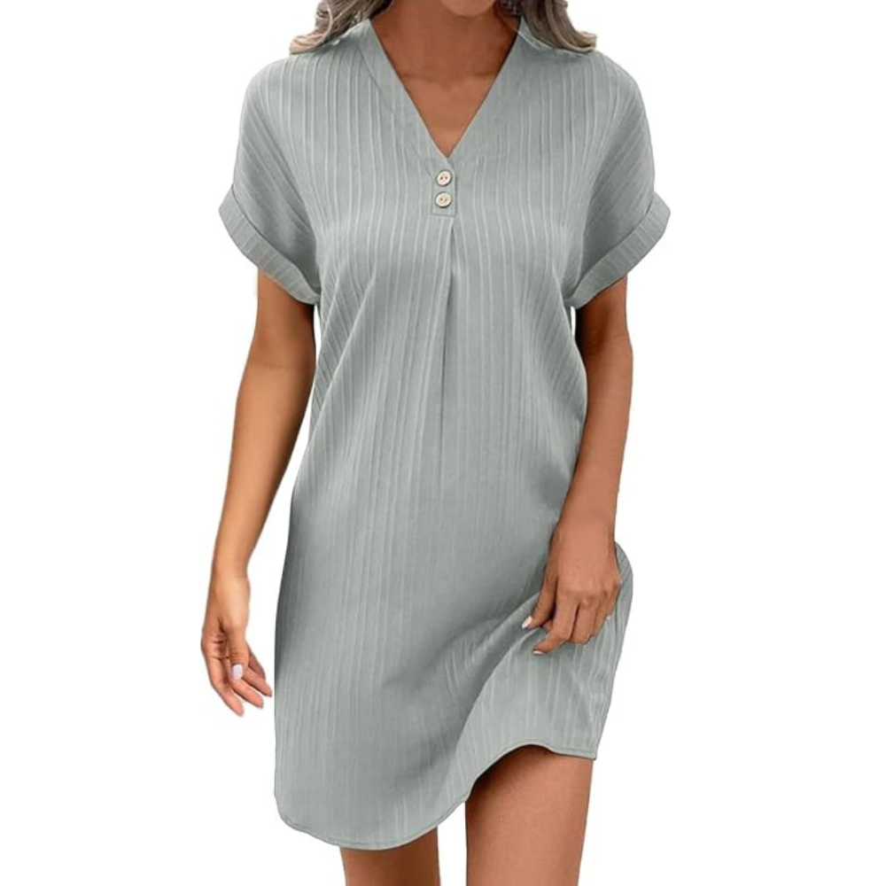 Luftiges Leinen-Sommerkleid – Leichte Spitze für Damen