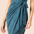 Weiches Leinen Wickelkleid – Leichtes Übergrößen-Kleid für Damen