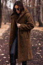 Klassischer langer Wintermantel für Damen