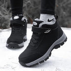 Damen warme Schneestiefel, rutschfeste, hohe Winter-Wanderstiefel mit weichem Futter für Outdoor