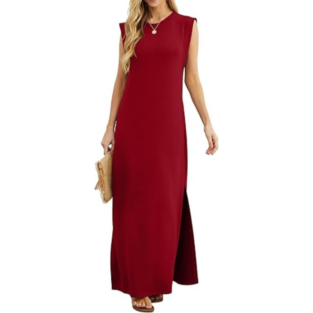Samt-Maxikleid für den Sommer – leicht, figurfreundlich für Damen