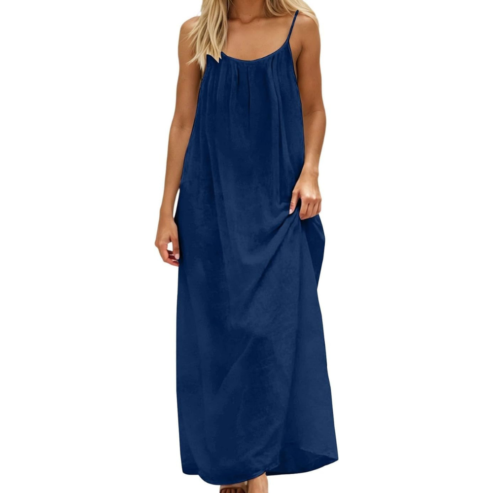 Maxikleid mit offenem Rücken für den Sommer – Leicht und luftig für Damen