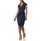 Weiches Leinen Wickelkleid – Leichtes Übergrößen-Kleid für Damen