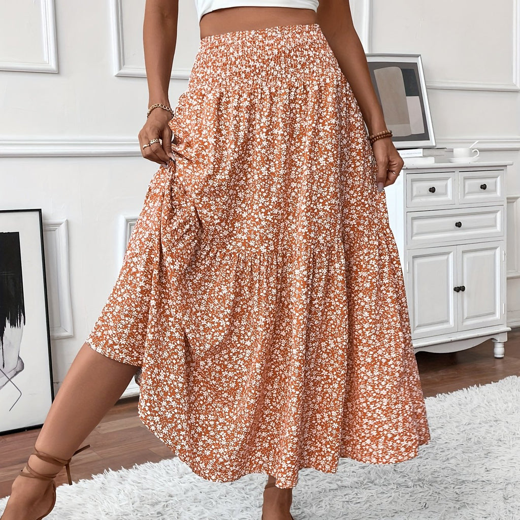 Women's Maxi Floral Skirt