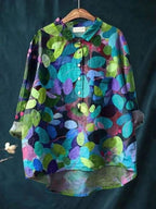Autumn Blouse with Floral Print for Women - Lightweight Floral Blouse | Perfect for Everyday and Autumn Occasions - Floral 7