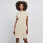 Sleeveless Turtleneck Summer Dress – Extended Shoulder for Women