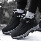 Damen warme Schneestiefel, rutschfeste, hohe Winter-Wanderstiefel mit weichem Futter für Outdoor