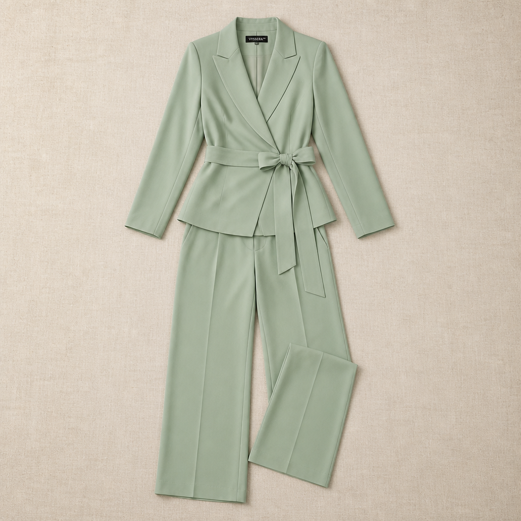 Women's Two-Piece Suit with Tie | Confidence and Effortless Elegance