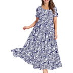Blumen-Maxikleid für den Sommer – leichtes Boho für Damen