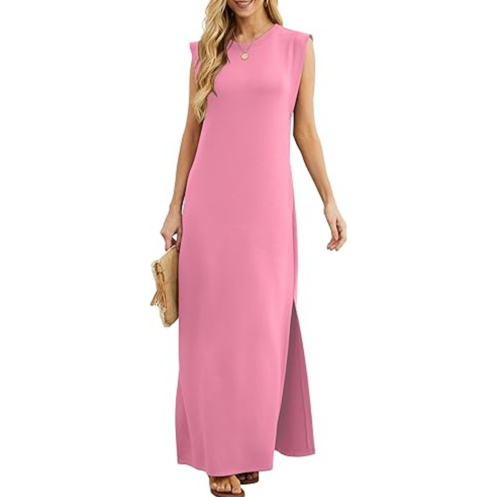 Samt-Maxikleid für den Sommer – leicht, figurfreundlich für Damen