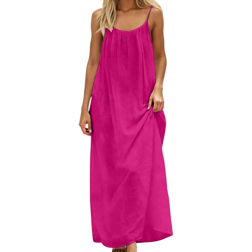 Maxikleid mit offenem Rücken für den Sommer – Leicht und luftig für Damen