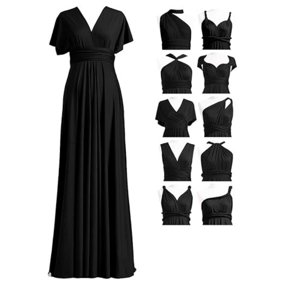 Infinity Twist Wrap Summer Dress – Lightweight Convertible for Women