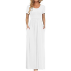 Leinen-Luxe Maxi Sommerkleid – Leichte Spitze für Damen