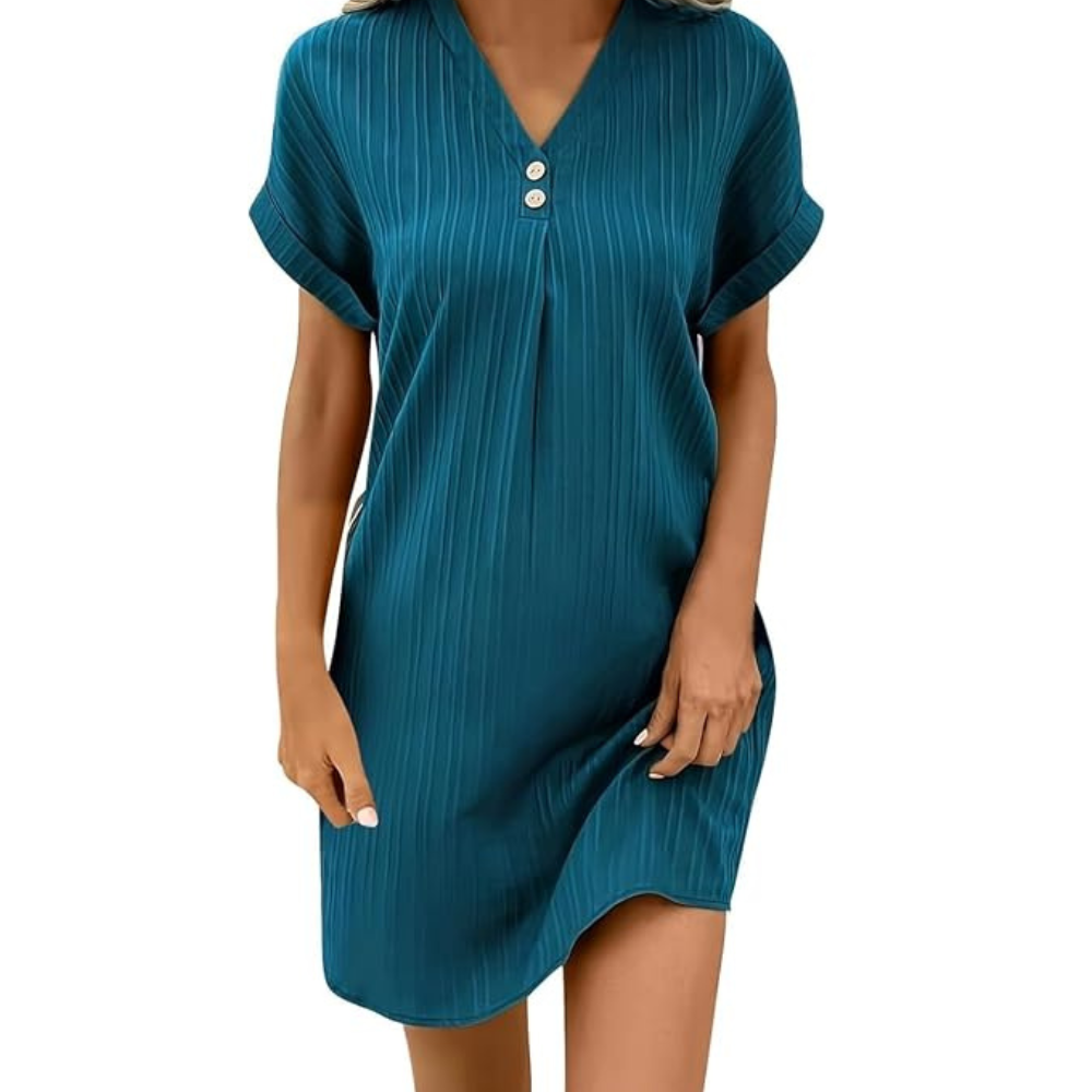Luftiges Leinen-Sommerkleid – Leichte Spitze für Damen