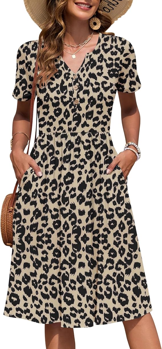 Knielanges Sommerkleid – leicht und pflegeleicht für Damen