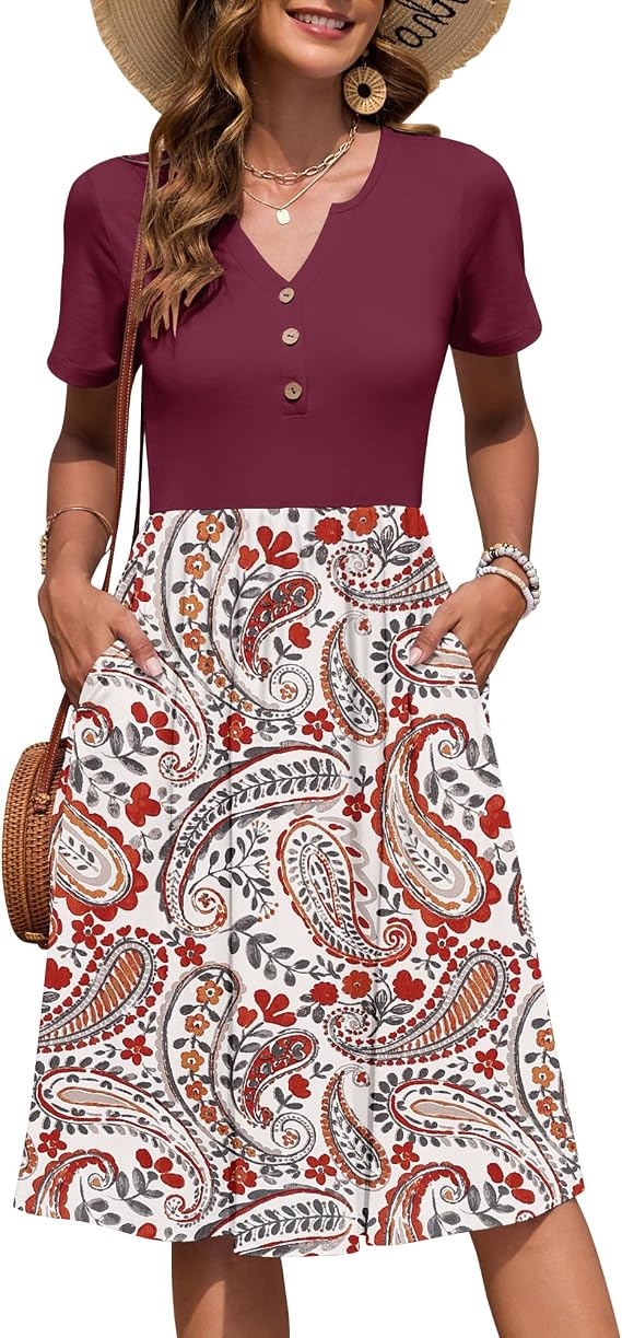 Knielanges Sommerkleid – leicht und pflegeleicht für Damen