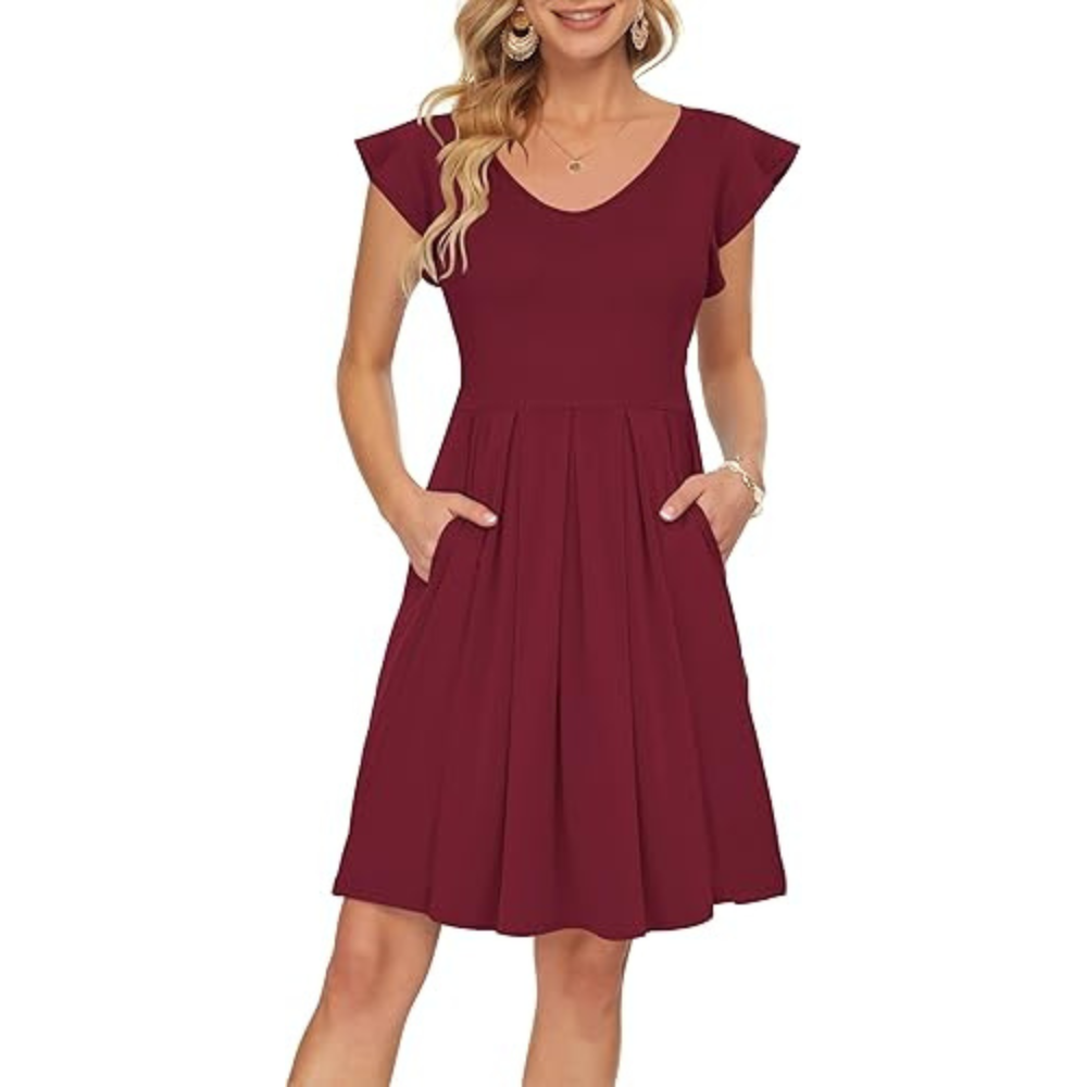 Petals Midi Summer Dress – Lightweight for Women