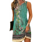 Geblümtes Midi-Sommerkleid – Leichte Spitze für Damen