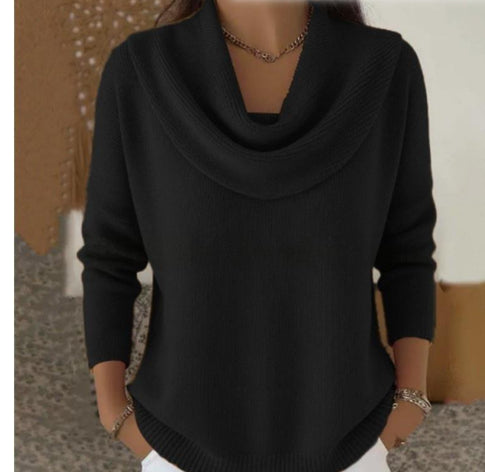 Lässiger Damen-Strickpullover mit langen Ärmeln