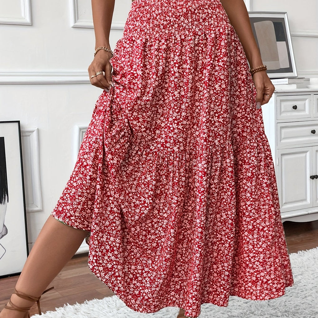 Women's Maxi Floral Skirt