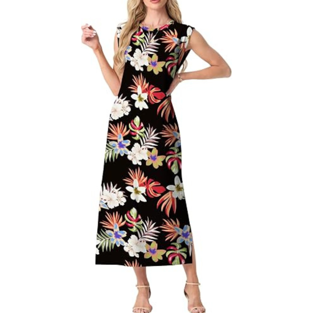 Samt-Maxikleid für den Sommer – leicht, figurfreundlich für Damen