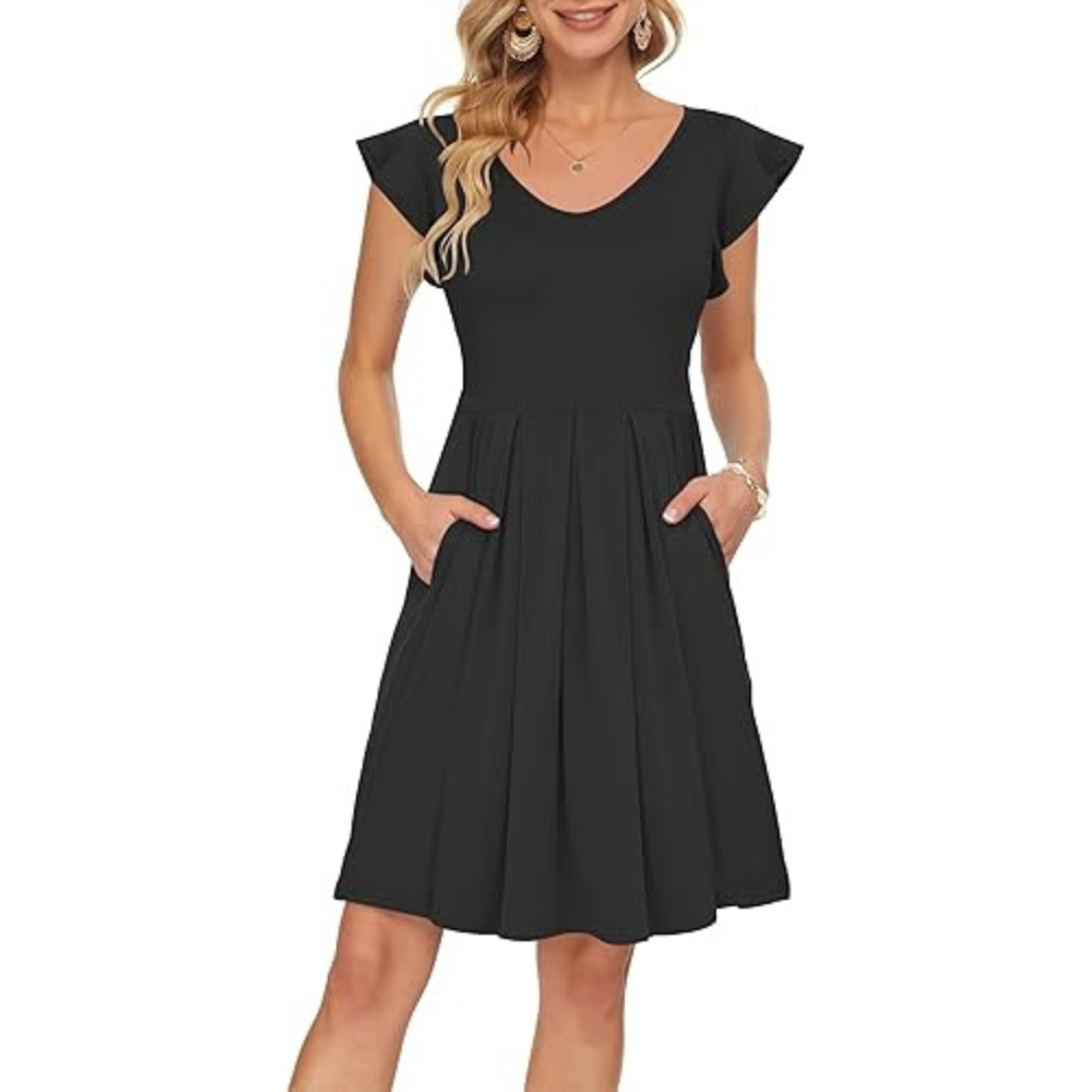 Petals Midi-Sommerkleid – Leicht für Damen