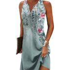 Geblümtes Midi-Sommerkleid – Leichte Spitze für Damen