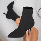 Women's Pointed-Toe Heeled Ankle Boots