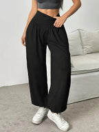 Women's Relaxed Wide-Leg Trousers