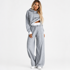 Damen Freizeit-Trainingsanzug-Set | 2-teiliges Lounge-Set